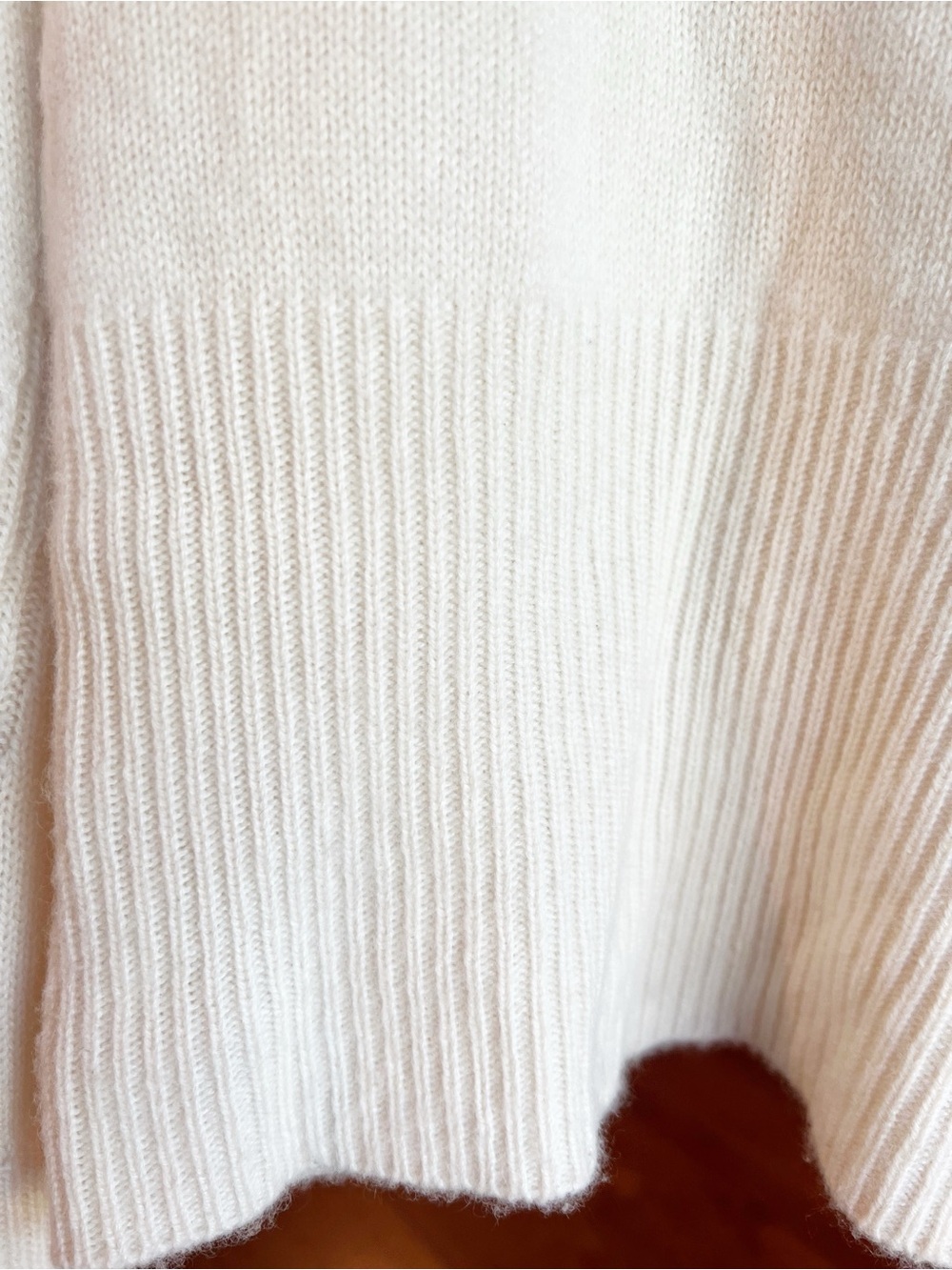 Rag & Bone Pierce Slim Ivory Cashmere Sweater Size S - Picture 5 of 8